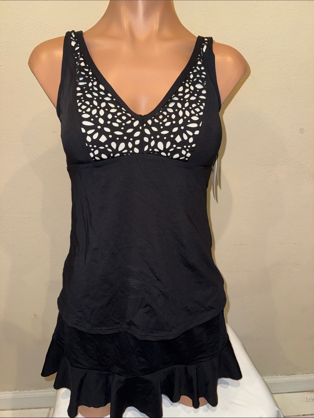 NWT Captiva Tankini set swim skirt size M D cup - Picture 1 of 5